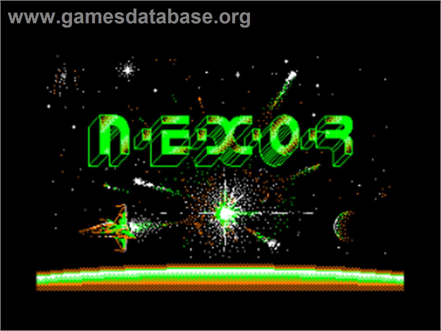 N.E.X.O.R. - Amstrad CPC - Artwork - Title Screen